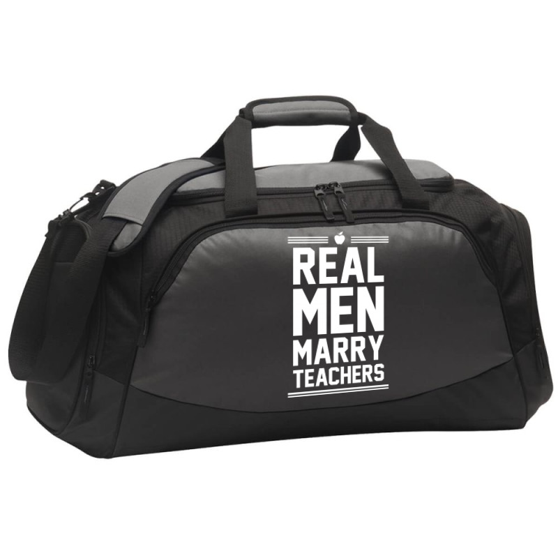 Real Men Marry Teachers Active Duffel | Artistshot