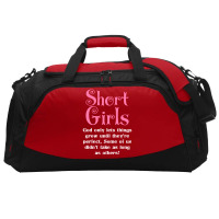 Short Girls God Only Lets Things Grow Up Active Duffel | Artistshot