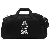 Keep Calm And Play Craps Active Duffel | Artistshot