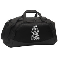 Keep Calm And Play Craps Active Duffel | Artistshot