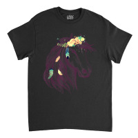 Limited Edition Horse Head Art With Flowers For Animal Lovers Horses Classic T-shirt | Artistshot