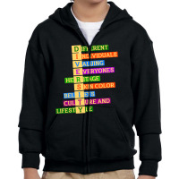 Hot Trend Rights Diversity Youth Zipper Hoodie | Artistshot