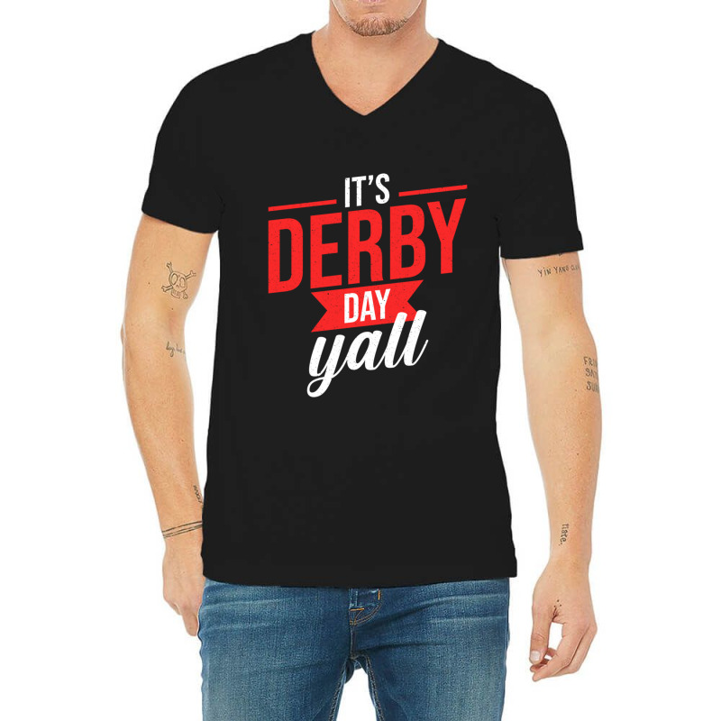 Limited Edition Horse Racing Retro It's Derby Day Yall Ky Derby Horse V-neck Tee | Artistshot