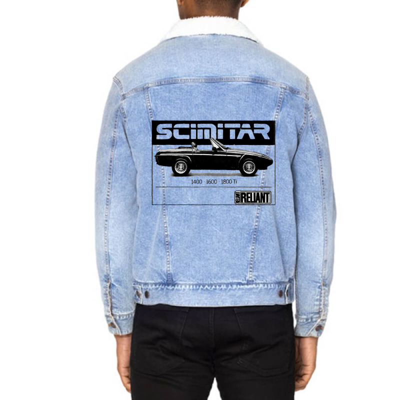 Reliant Scimitar Ss1   Advert Unisex Sherpa-Lined Denim Jacket by Eme90 | Artistshot