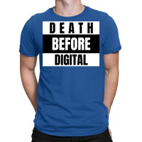 Death Before Digital  Film Photography Classic  Red 80s T-shirt | Artistshot