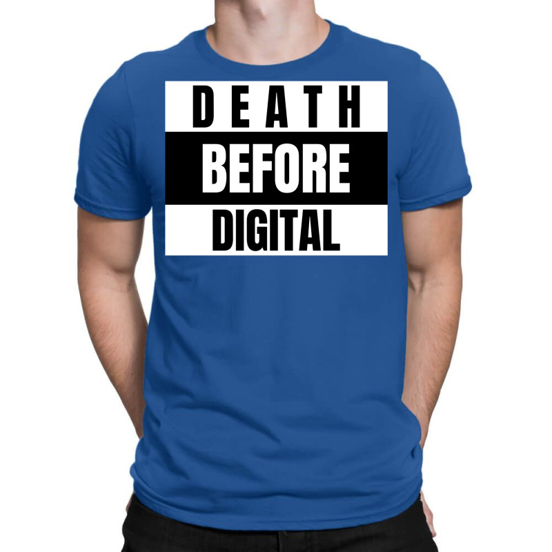 Death Before Digital  Film Photography Classic  Red 80s T-shirt | Artistshot