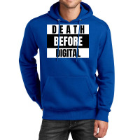 Death Before Digital  Film Photography Classic  Red 80s Unisex Hoodie | Artistshot