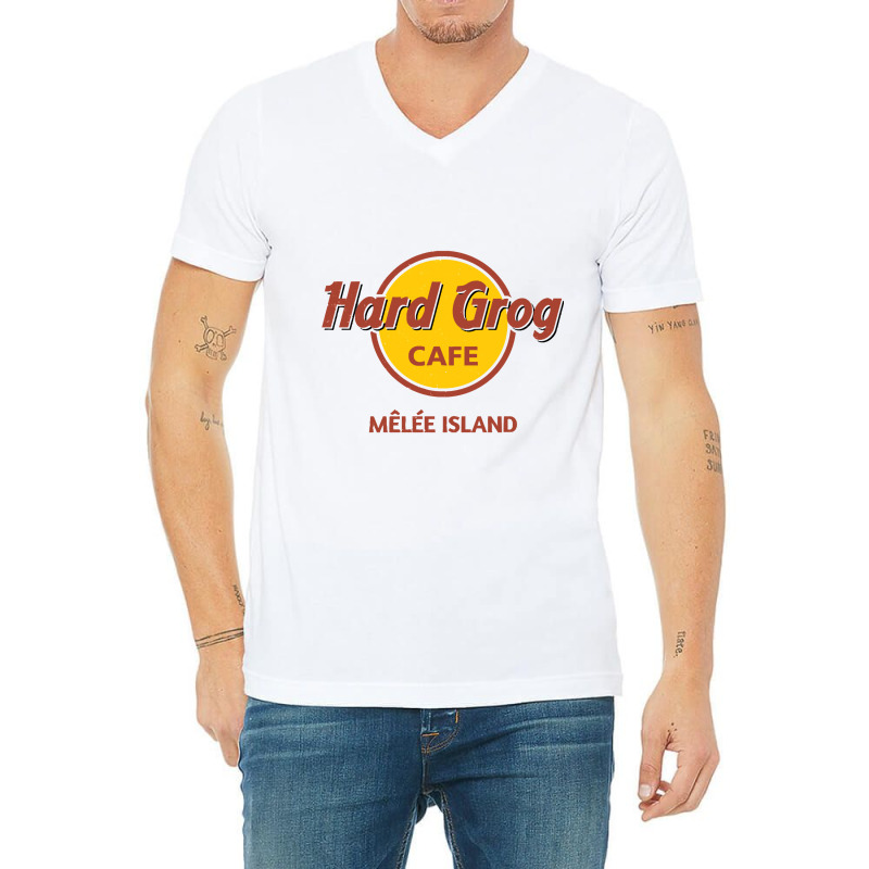 Hard Grog Cafe V-neck Tee | Artistshot