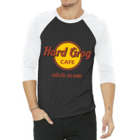 Hard Grog Cafe 3/4 Sleeve Shirt | Artistshot