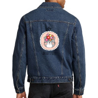 Big Sister Cat For Christmas Men Denim Jacket | Artistshot