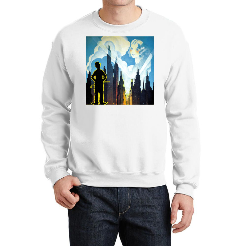 Charlie Chaplin, City Lights, 1931 Theatrical Release Poster Excerpt C Crewneck Sweatshirt by slomarajwan6 | Artistshot