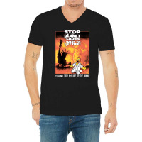 Stop The Planet... The Musical Classic Stars 70s V-neck Tee | Artistshot