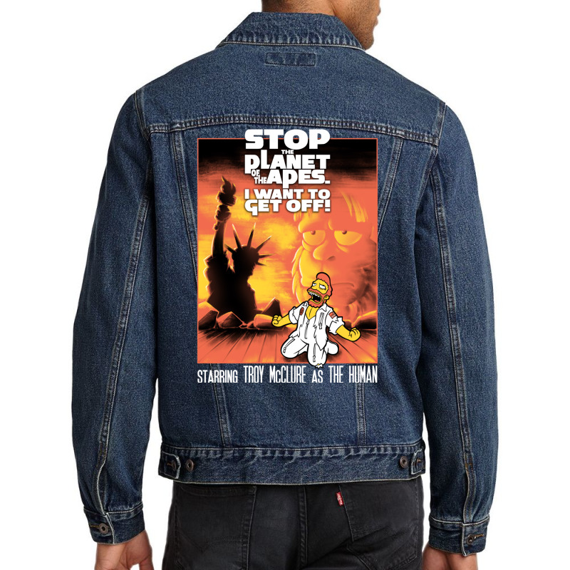 Stop The Planet... The Musical Classic Stars 70s Men Denim Jacket | Artistshot