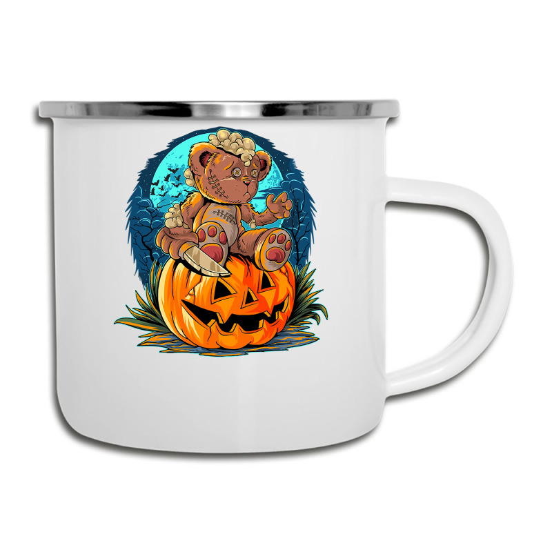 Killer Teddy Bear Lazy Halloween Pumpkin Scary Monster Camper Cup | Artistshot