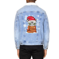 Cat Christmas Lovely Cat Christmas Unisex Sherpa-lined Denim Jacket | Artistshot