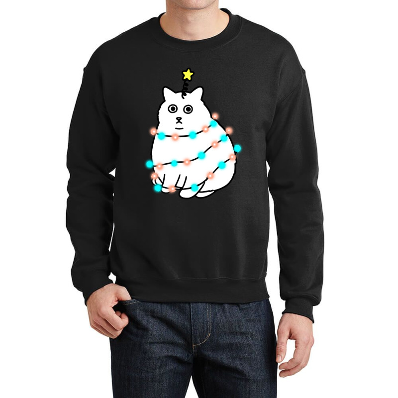 Christmas Cat Crewneck Sweatshirt | Artistshot