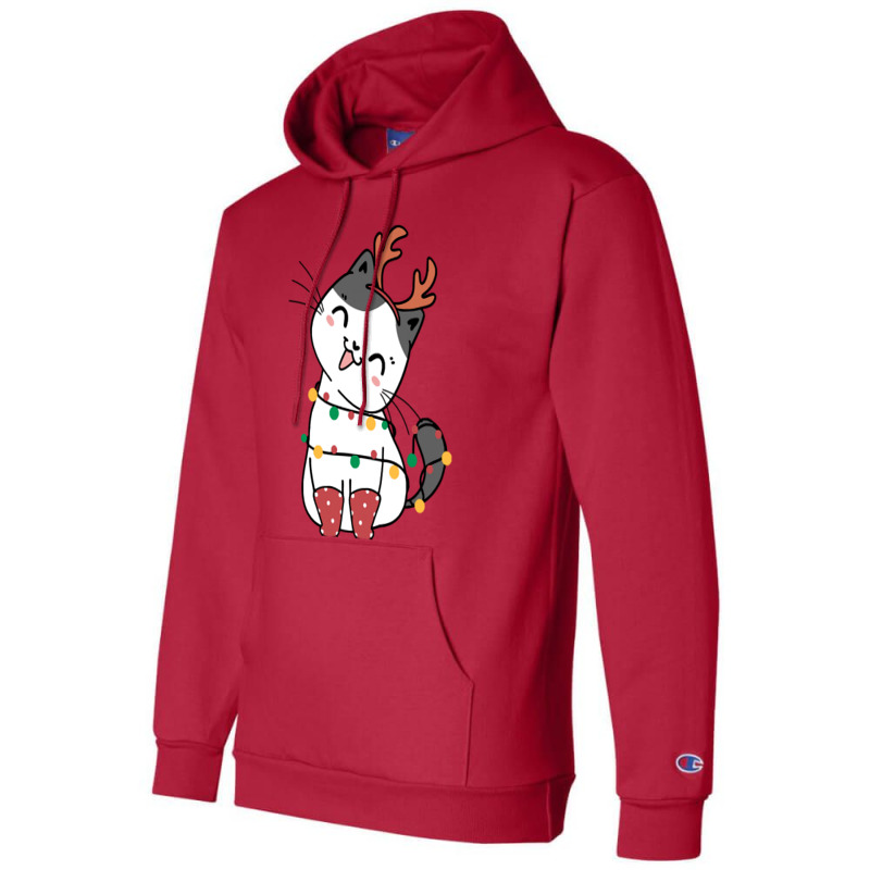 Christmas Cat Merry Christmas Cat Champion Hoodie | Artistshot