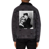 Humphrey Bogart And Lauren Bacall Unisex Sherpa-lined Denim Jacket | Artistshot