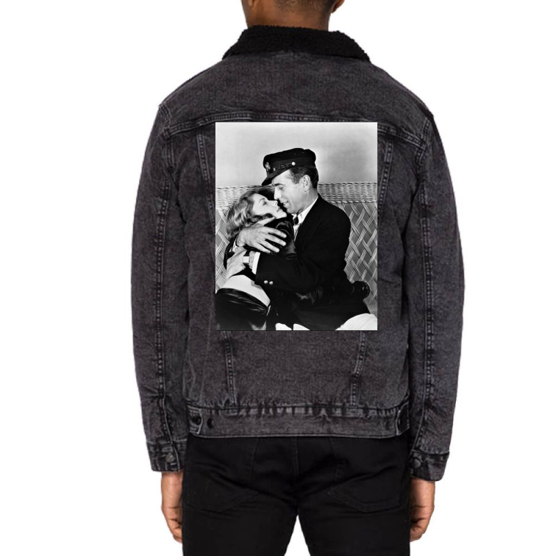 Humphrey Bogart And Lauren Bacall Unisex Sherpa-Lined Denim Jacket by ziyarmestin0 | Artistshot