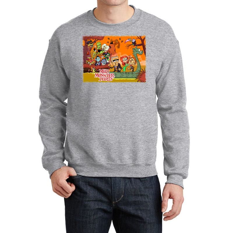 Colorful Tribute To Rankin Bass's Mad Monster Party Animated Musical C Crewneck Sweatshirt by yaelimargidd | Artistshot