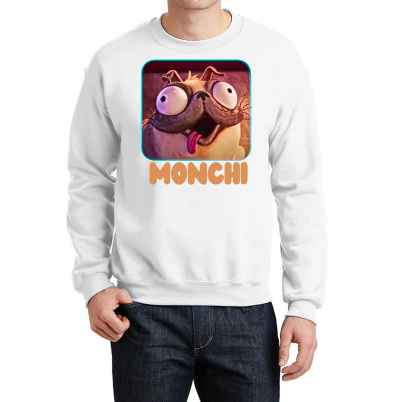 Monchi The Pug Painted Crewneck Sweatshirt by damblydutcan | Artistshot