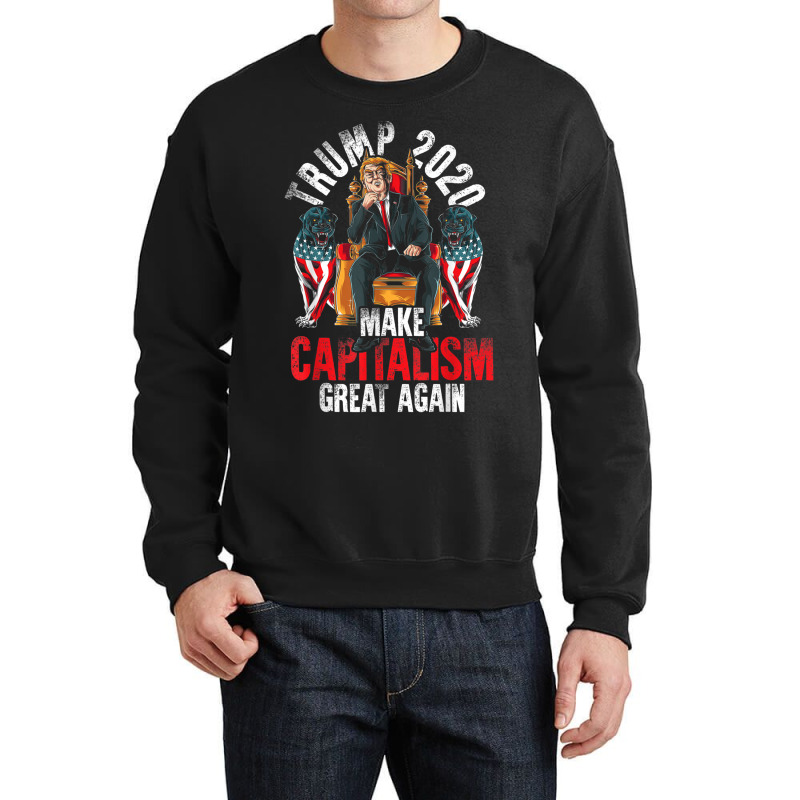 Trump 2020 Make Capitalism Great Again Crewneck Sweatshirt by kakashop | Artistshot