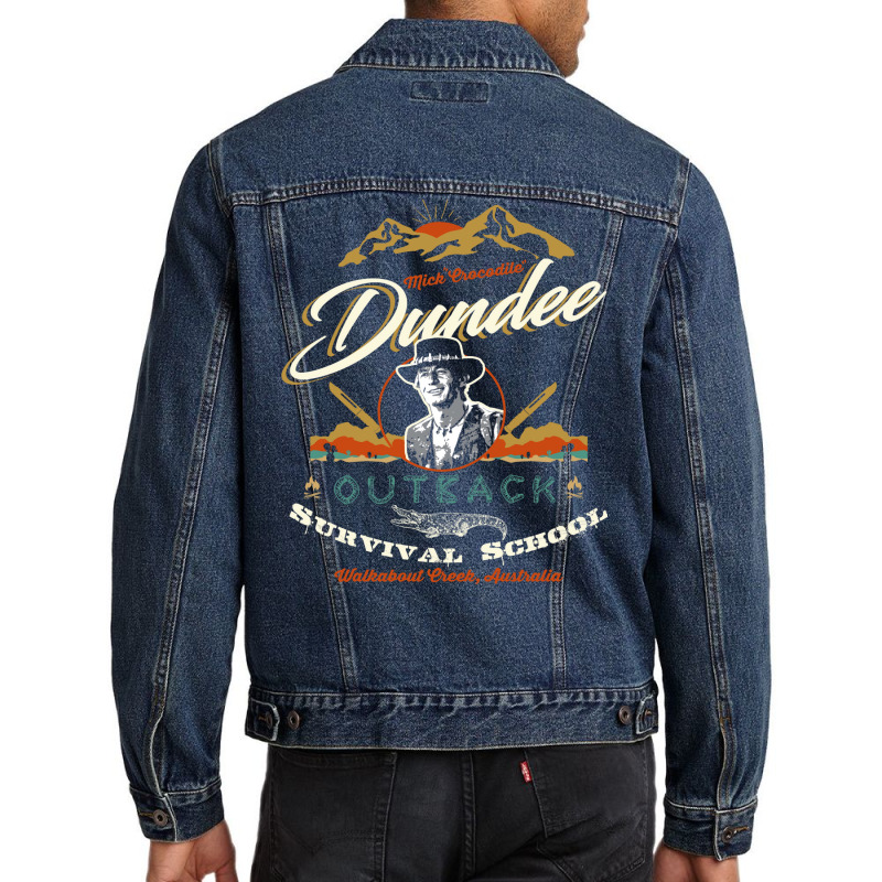 Crocodile Dundee Outback Survival School Men Denim Jacket by yaelimargidd | Artistshot