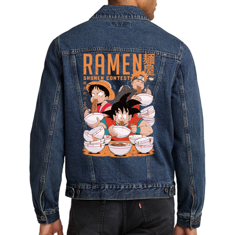 Ramen Shonen Contest Men Denim Jacket by damblydutcan | Artistshot