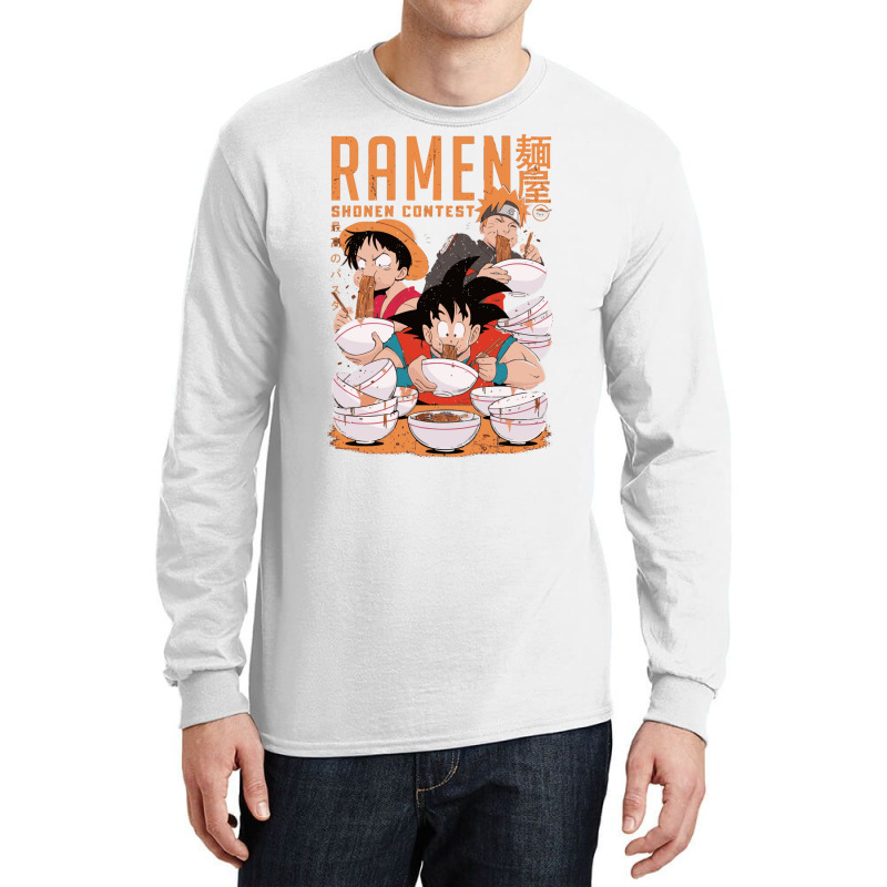 Ramen Shonen Contest Long Sleeve Shirts by damblydutcan | Artistshot