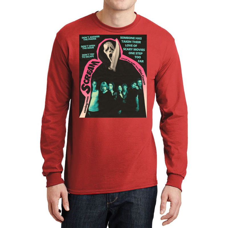 Scream Horror Movie Poster Art Long Sleeve Shirts by gamdouiscio | Artistshot