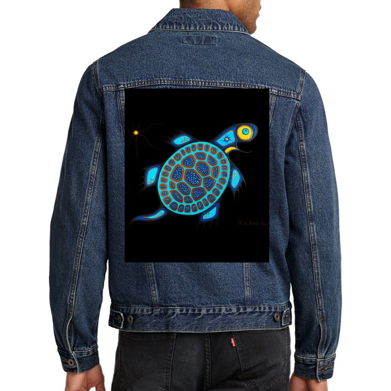 Blandings Turtle Poster Gift Men Denim Jacket by klenftmhj | Artistshot