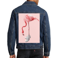 Sneaker Flamingo Men Denim Jacket | Artistshot