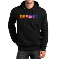 Dominic Name Art Rainbow Colorful Unisex Hoodie | Artistshot