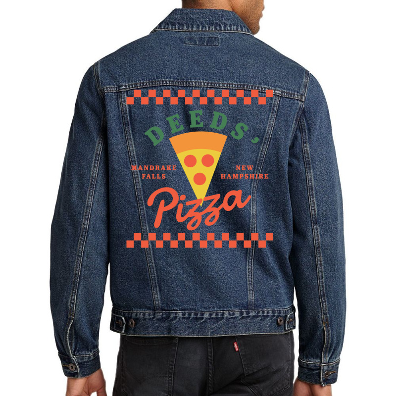 Deeds' Pizza Mandrake Falls New Hampshire Men Denim Jacket by yaelimargidd | Artistshot