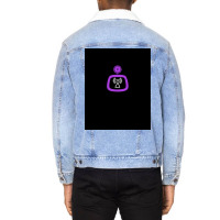 Mixed Signals  Purple Graphic  Girl Nostalgia Unisex Sherpa-lined Denim Jacket | Artistshot