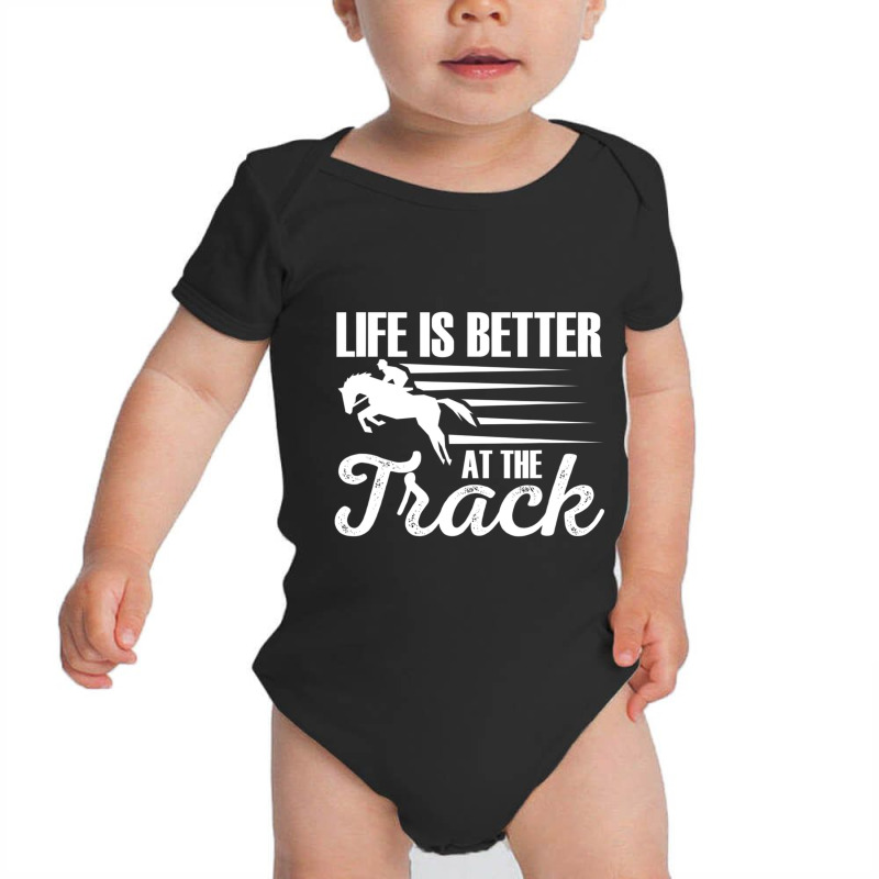 Hot Trend Life At The Track Horse Jockey Horse Race Baby Bodysuit by Estrada Link | Artistshot