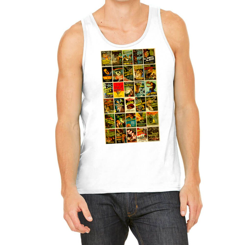 Vintage Classic Horror Monster Movie Posters Tank Top by enaitzriskusq | Artistshot