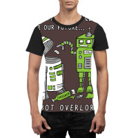 Robot Earth Graphic T-shirt | Artistshot