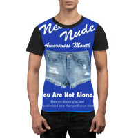 Never Nude Awareness Month Poster Music Graphic T-shirt | Artistshot