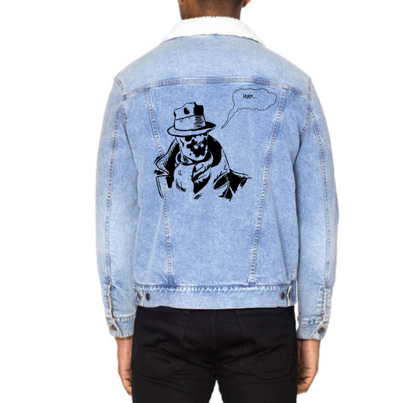 Rorschach Unisex Sherpa-Lined Denim Jacket by damblydutcan | Artistshot