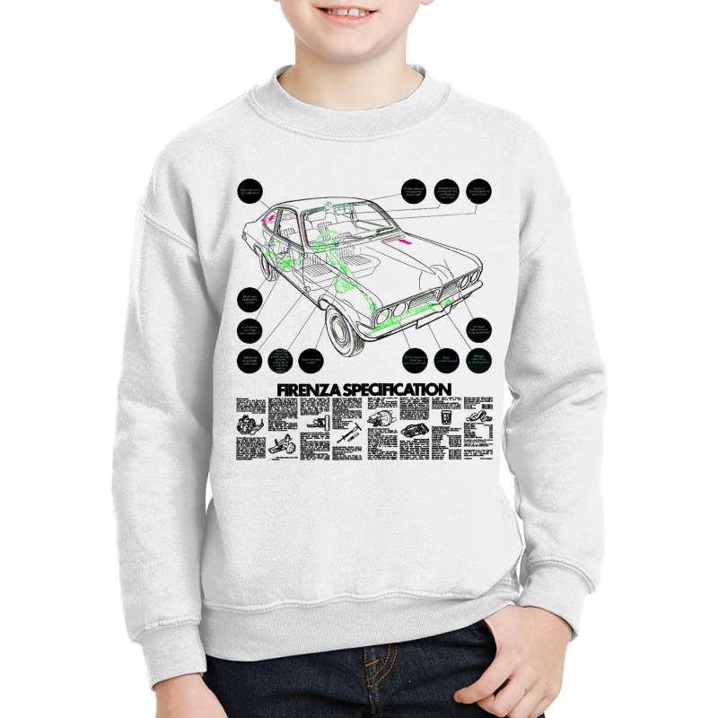 Vauxhall Firenza   Brochure Youth Sweatshirt by LarryArtist | Artistshot