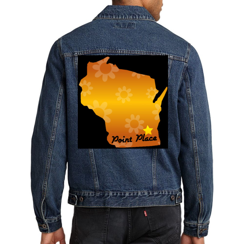 Point Place Wisconsin That 70s Show Poster Men Denim Jacket | Artistshot