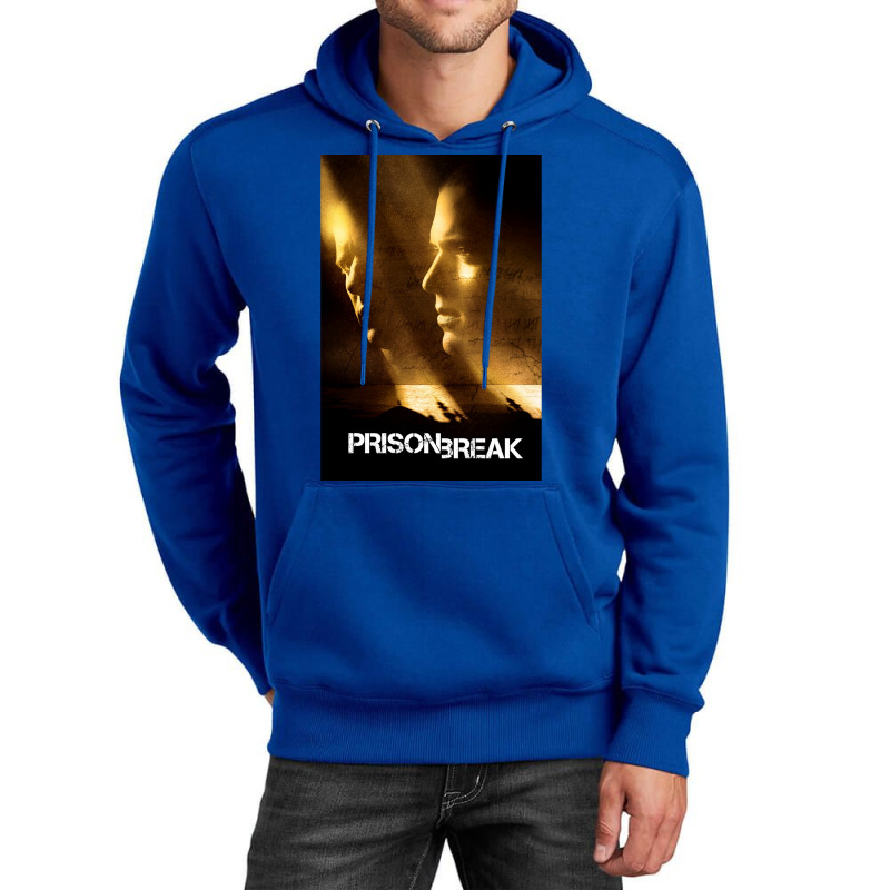 Prison Break Faces Poster Red Unisex Hoodie | Artistshot