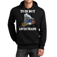 This Boy Loves Trains Gift Train Wagon Lover Gifts Unisex Hoodie | Artistshot