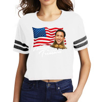 America's National Treasure   White Text Scorecard Crop Tee | Artistshot