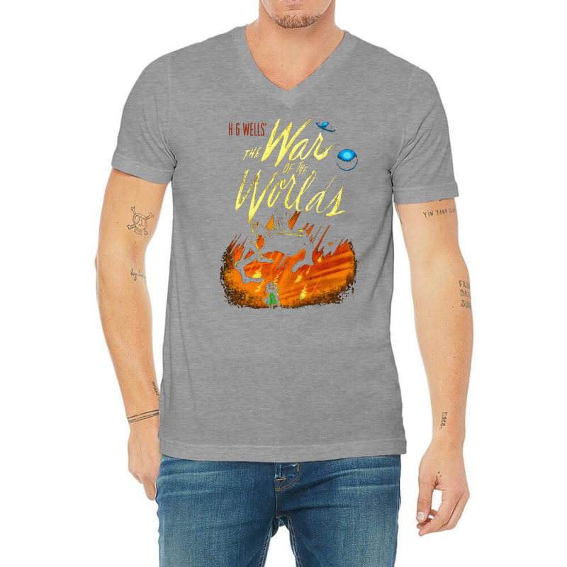 War Of The Worlds V-Neck Tee by enaitzriskusq | Artistshot