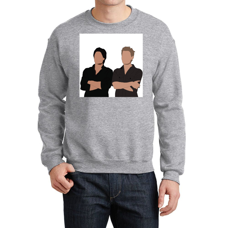 Salvatore Brothers Poster Girl Crewneck Sweatshirt | Artistshot