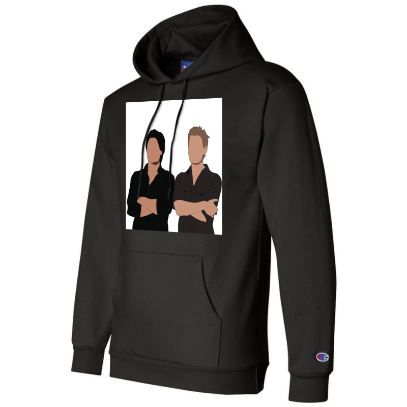 Salvatore Brothers Poster Girl Champion Hoodie | Artistshot