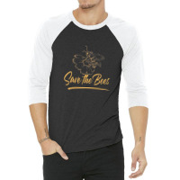 Save The Bees 3/4 Sleeve Shirt | Artistshot