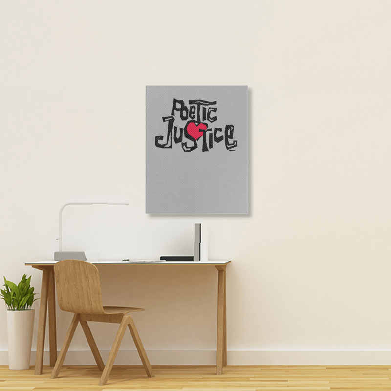 Poetic Justice Shirt Portrait Canvas Print | Artistshot